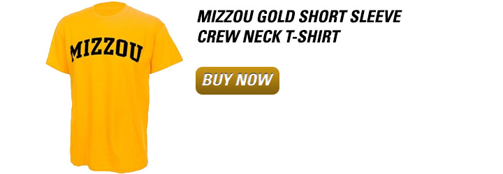 Mizzou Gold Short Sleeve Crew Neck T-Shirt